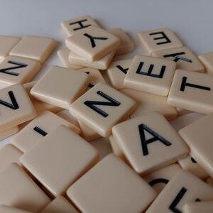 Crafting Letters Bananagram Plastic Cream